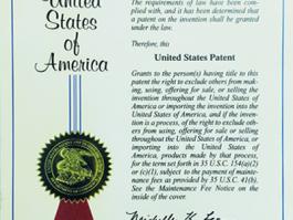 發明專利證書-美國